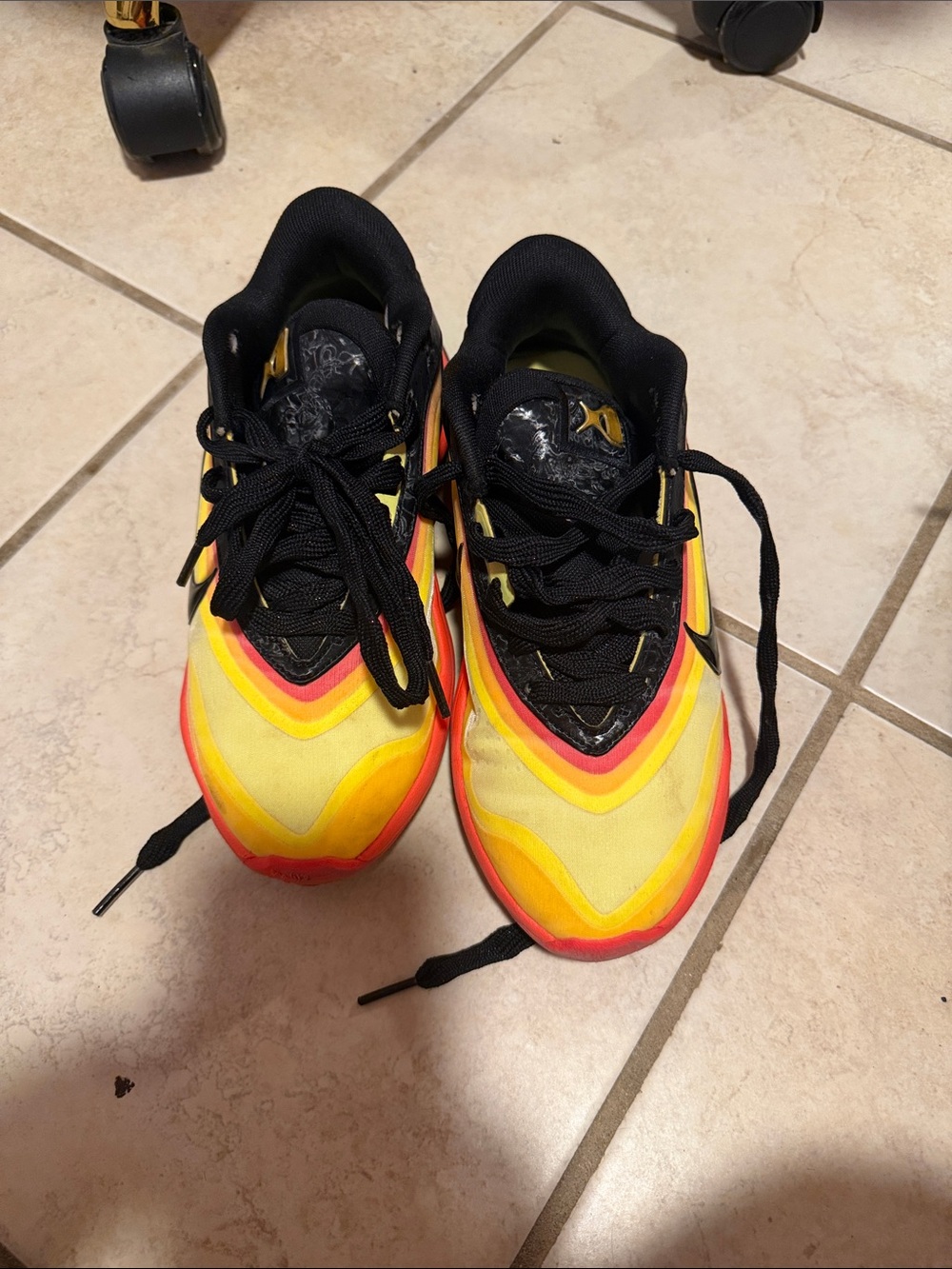 Nike Kids Sneakers in Yellow, Red and Black